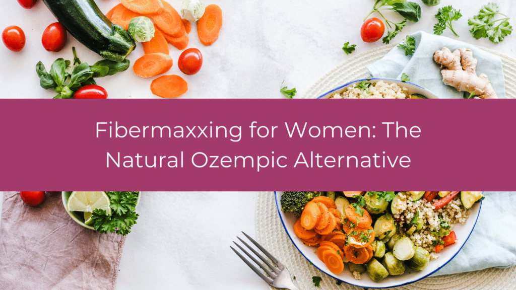 Healthy fibre-rich meal with colourful vegetables, quinoa, and carrots, representing fibermaxxing diet for women's weight loss